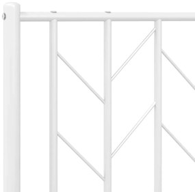 vidaXL Κεφαλάρι Λευκό 100 εκ. Μεταλλικό