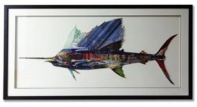 Supergreens Πίνακας Κολάζ Swordfish 130x65 εκ