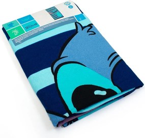 Παιδική Πετσέτα Θαλάσσης Microfiber (70x140) Dimcol Lilo & Stitch 187 Dark Blue