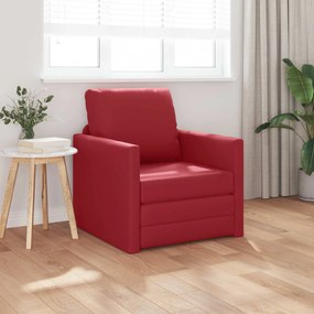 vidaXL Κρεβάτι καναπές 60cm Κόκκινο Δερματίνη
