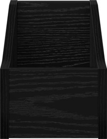 vidaXL Κουτί LP Μαύρη Δρυς 18 x 32 x 18 εκ. Επεξεργασμένο Ξύλο