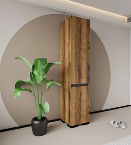 Ντουλάπι Καρυδί / Ανθρακί DREGRI 45x45x210