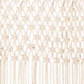vidaXL Κουρτίνα Μακραμέ 140 x 240 εκ. Βαμβακερή