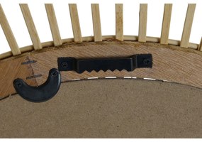 Τοίχο καθρέφτη Home ESPRIT Φυσικό Scandi 85 x 2 x 85 cm