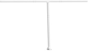 vidaXL Στύλοι Τέντας Σετ Λευκοί 450 x 245 εκ. από Σίδερο