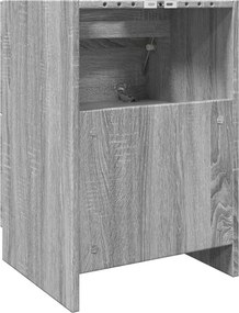 vidaXL Ντουλάπι Νιπτήρα Γκρι Sonoma 40x37x59 εκ. Επεξεργασμένο Ξύλο