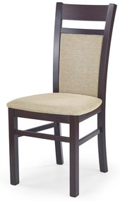 GERARD2 chair dark walnut / Torent Beige DIOMMI V-PL-N-GERARD2-C.ORZECH-T.BEIGE