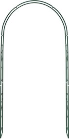vidaXL Κήπος Αψίδα Floral Πράσινο 115 x 37 x 231 εκ.