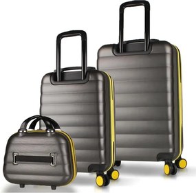 Stewehome σετ 3 τεμαχίων βαλίτσες καμπίνας και μεσαίου μεγέθους από ABS