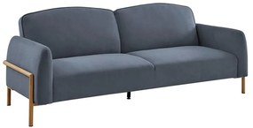MOLINO Καναπές - Κρεβάτι Σαλονιού - Καθιστικού, Ύφασμα Σκούρο Γκρι 218x85x83cm Bed:218x112x42cm