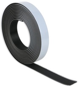 POWERTECH αυτοκόλλητη ταινία τύπου dual lock χριτς χρατς TIES-078, 25mm, 2.5m, μαύρη