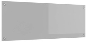 vidaXL Φωτιστικό Πίσω Κουζίνας Ανοιχτό Γκρι 110x40x0,6 εκ. Γυαλί Ανθεκτικό
