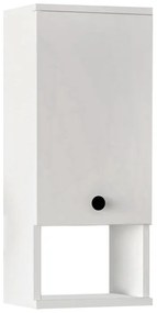 Ντουλάπι μπάνιου επιτοίχιο Mis Megapap χρώμα λευκό 30x21,8x71εκ.