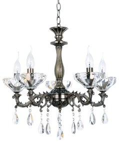 Φωτιστικό Οροφής Elegant TNK854535P Bronze Crystal, Metal