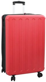 vidaXL Βαλίτσα με κλειδαριά Κόκκινο 50 x 30 x 76 εκ. ΑΒΣ Πλαστικό