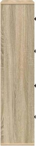 vidaXL Βιβλιοθήκη Sonoma Δρυς 60x24x101,5 εκ. από Επεξεργασμένο Ξύλο