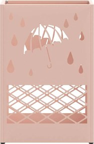 vidaXL Σχέδιο &amp; βάση αποθήκευσης Ροζ 28 x 12 x 41 εκ Ατσάλι