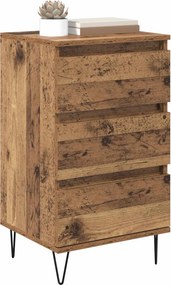 vidaXL Πλαϊνό γραφείο Παλιό Ξύλο 40 x 35 x 70 εκ.