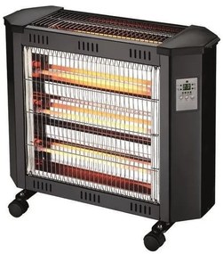 ERP Θερμάστρα Χαλαζία 2400W Μαύρη με Κοντρόλ 147-29701 Eurolamp-147-29701-Μαύρο 147-29701