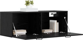 vidaXL Ντουλάπα Τοίχου Μαύρη δρυς 100 x 36,5 x 35 cm