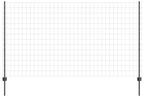 vidaXL Φράκτης  με 10 U Posts Γκρι 1.4x10 μ Χάλυβας