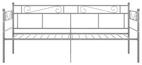 Πλαίσιο για Καναπέ - Κρεβάτι Γκρι 90 x 200 εκ. Μεταλλικό - Γκρι