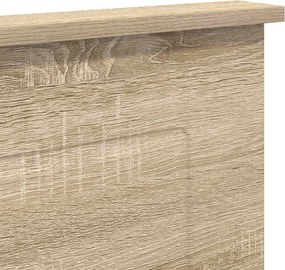 vidaXL Κεφαλάρι με κεφαλάρι Δρύς Sonoma 140 cm Επεξεργασμένο ξύλο