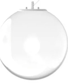 Κρεμαστό Φωτιστικό Οροφής 1xE27 Οπάλ Φ30cm Mapa Clear 346601 Ideal Lux 346601