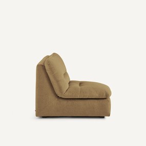 Γωνιακή πολυθρόνα σύνθεσης από λινό βελούδο, Giuliano