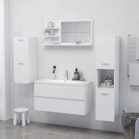 Καθρέφτης Μπάνιου Λευκός 90 x 10,5 x 45 εκ. Μοριοσανίδα - Λευκό
