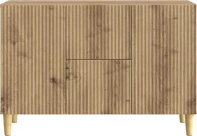 vidaXL Πλαϊνό γραφείο Artisan Δρυς 89 x 34,5 x 60 εκ.