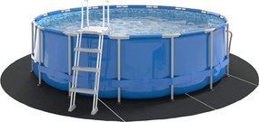 vidaXL Εδαφοκάλυψη Πισίνας Μαύρο Ø 458 cm Μη Υφαμένο Ύφασμα