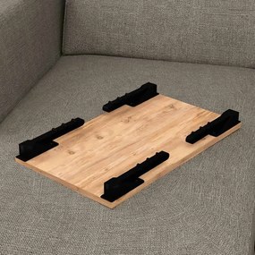 Τραπεζάκι laptop Sidon Megapap χρώμα pine oak 60x35,5x23,5εκ.