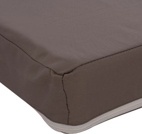 ΜΑΞΙΛΑΡΙ ΞΑΠΛΩΣΤΡΑΣ POLYESTER SIFNOS ΓΚΡΙ HM11235.10P 190x70x11 εκ.