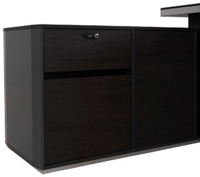 ΓΡΑΦΕΙΟ ΕΠΑΓΓΕΛΜΑΤΙΚΟ ΑΡΙΣΤΕΡΗ ΓΩΝΙΑ ROSEWOOD HM2083L 220X180X76Υεκ.