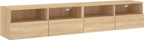 vidaXL Έπιπλα Τοίχου Τηλ. 2 τεμ. Sonoma Δρυς 80x30x30 εκ. Επεξ. Ξύλο