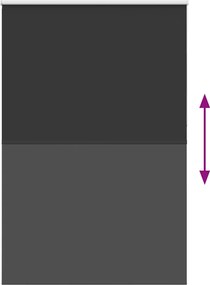 vidaXL Roller Blind Blackout Μαύρο 165x210 cm Πλάτος υφάσματος 161,6cm