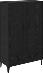 vidaXL Highboard με συρτάρι Μαύρη Οξυά 70 x 31 x 115 εκ
