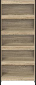 vidaXL Βιβλιοθήκη 80 x 30 x 189,5 εκ Επεξεργασμένο ξύλο Σονόμα