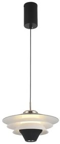 Κρεμαστό Φωτιστικό Οροφής LED 5W IP20 3000K Manley 4308600 Viokef-4308600-Μαύρο-Λευκό 4308600