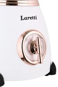 Μπλέντερ Laretti LR-FP7310, 500W, 1.5 l, Ανοξείδωτες λεπίδες, 2 ταχύτητες + παλμός, Μηχανισμός κλειδώματος, Λευκό
