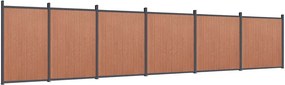 vidaXL Πάνελ Περίφραξης Καφέ 1045 x 186 εκ. από WPC