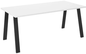 Τραπέζι Tucson 143, Άσπρο, 75x90x185cm, 54 kg, Πλαστικοποιημένη μοριοσανίδα, Μέταλλο | Epipla1.gr
