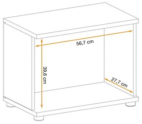 Swap XIX Σύνθεση Καφέ δρυς 280x180x40