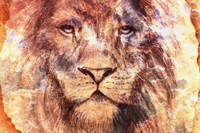 Εικόνα προσώπου λιονταριού - 90x60
