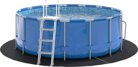 vidaXL Εδαφοκάλυψη Πισίνας Μαύρο Ø 244 cm Μη Υφαμένο Ύφασμα