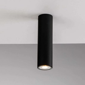 Φωτιστικό Οροφής - Πλαφονιέρα Fluke I-FLUKE-PL20 NERO 1xGU10 Φ5,5cm 20cm Black Luce Ambiente Design Μέταλλο