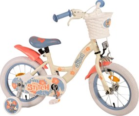 Stitch 14 Inch 23 cm Girls Coaster Brake Cream