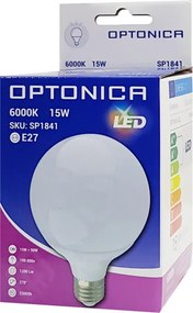 OPTONICA LED λάμπα G95 1841, 12W, 6000K, E27, 1200lm
