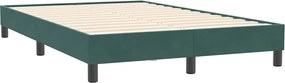 vidaXL Box Spring Κρεβάτι χωρίς στρώμα Σκούρο πράσινο Βελούδινο